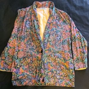 Vintage Kensington Square soft floral blazer